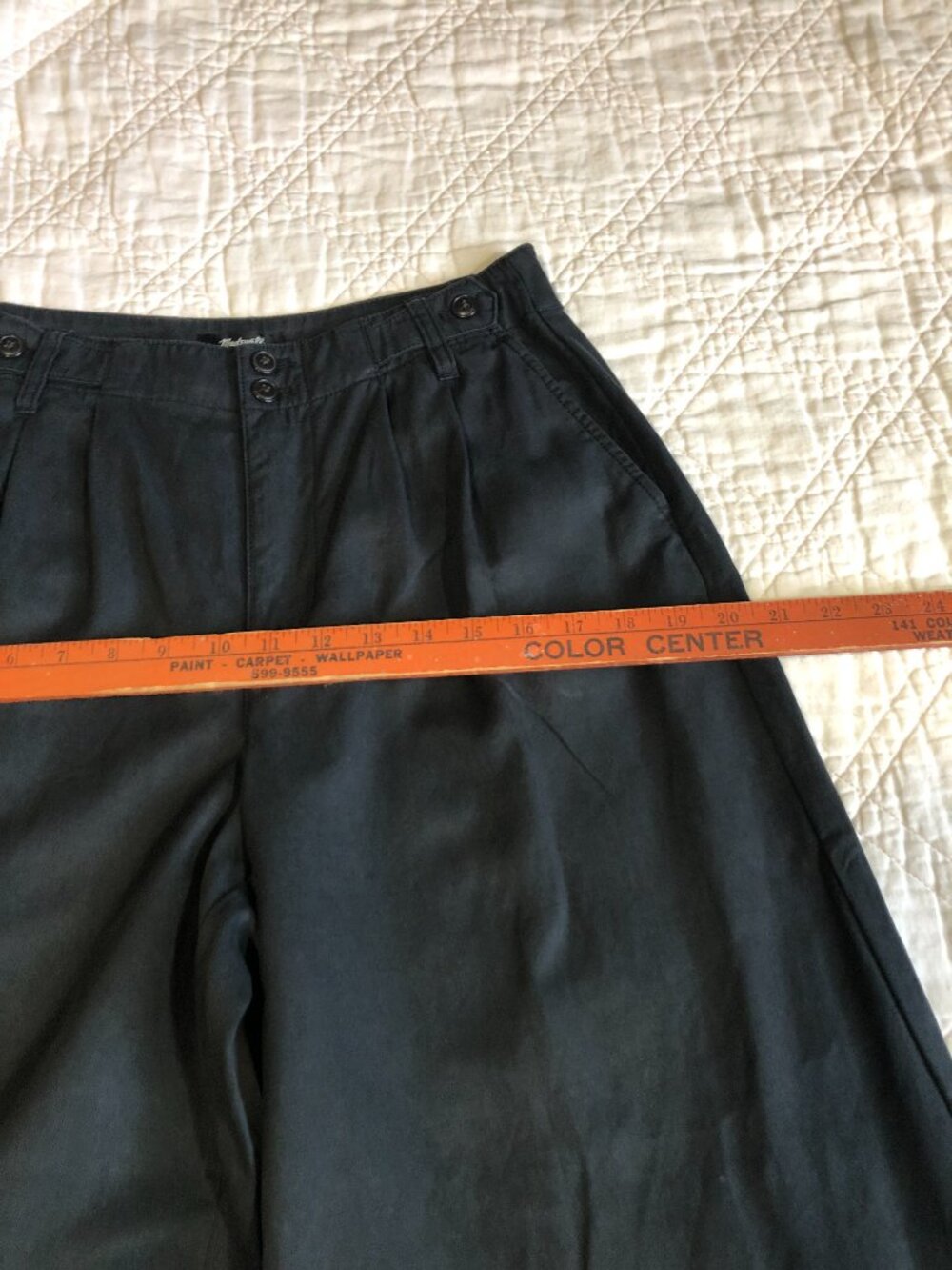 Madewell Women’s Black Slacks Pants, Size 4P - Picture 5 of 15
